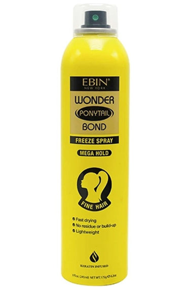 EBIN Wonder Ponytail Bond Freeze Spray (8oz), Sareya Beauty Supply Store in Calgary Alberta
